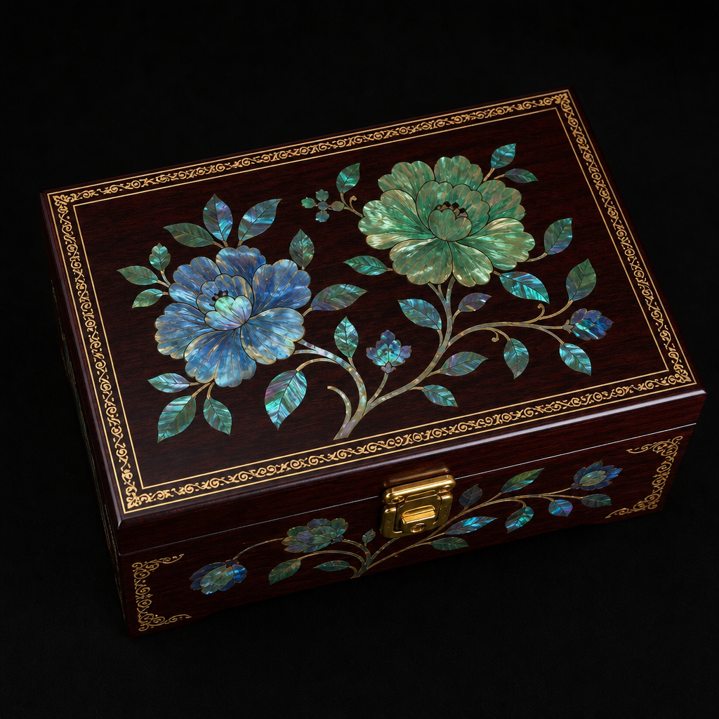 Emerald Feather Box